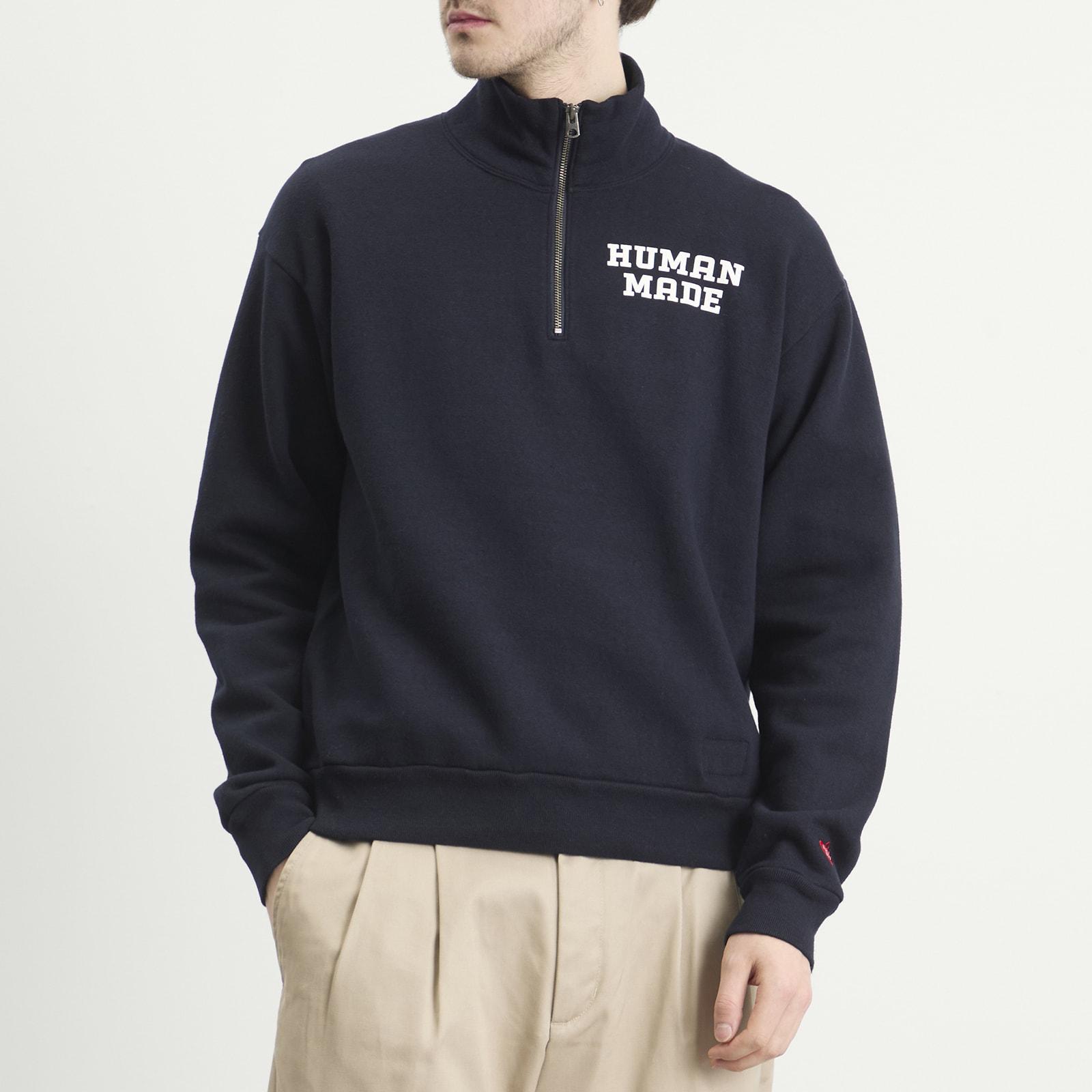 Human Made Half-Zip Sweatshirt in Blue for Men | Lyst