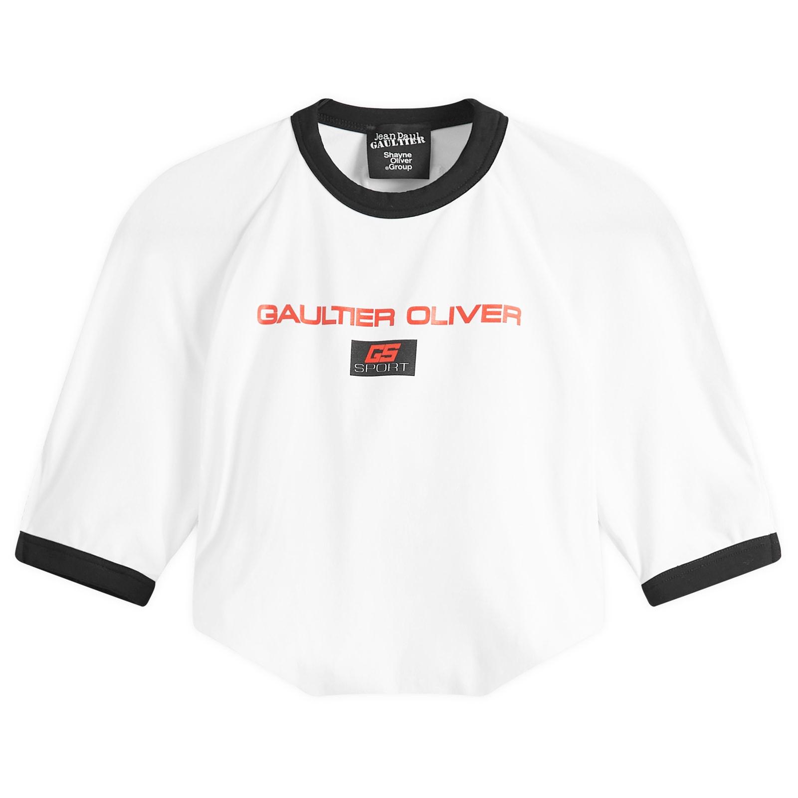 トップス - JPG , jean paul gaultier - ringer t Jean Paul Gaultier Jersey Twisted Ringer T-Shirt in White | Lyst