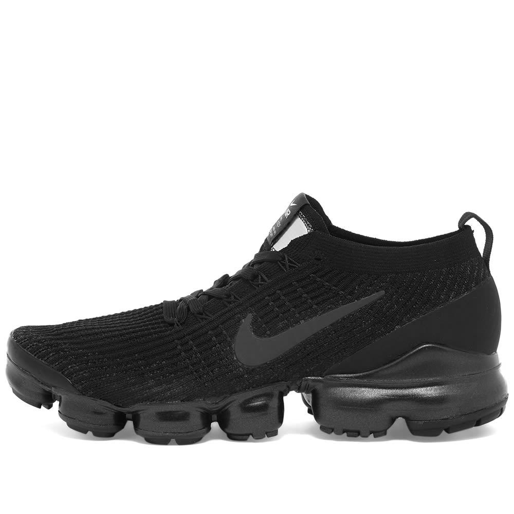 Nike Synthetic Air Vapormax Flyknit 3 in Black, White & Silver (Black) for  Men | Lyst