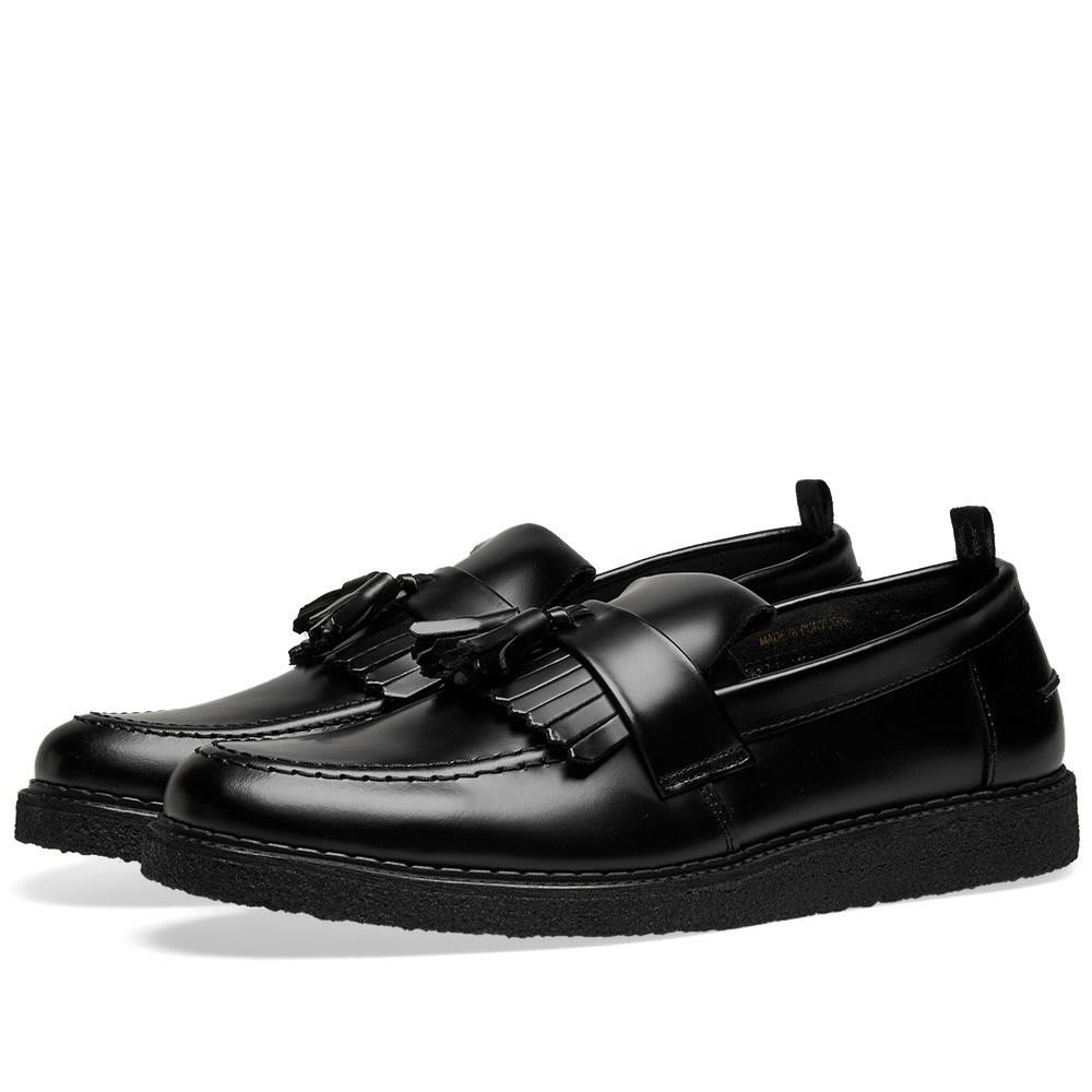 Fred Perry Fred Perry X George Cox Leather Tassel Loafer in Black ...