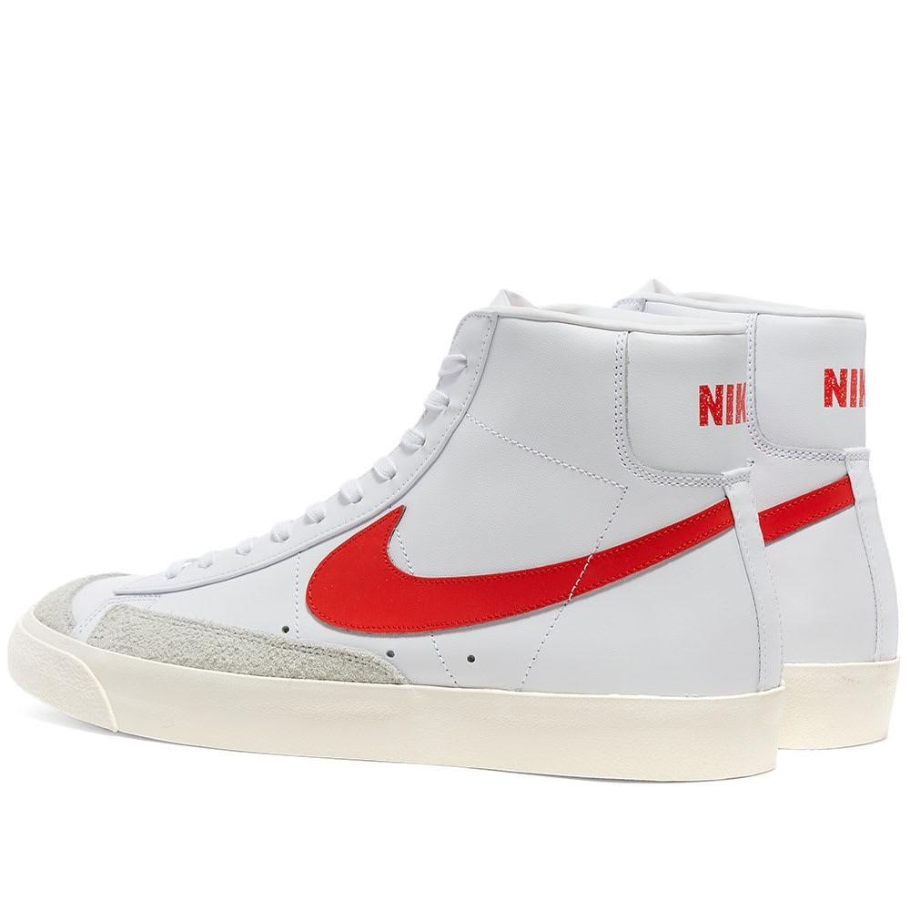 nike blazer mid vintage 77 leather sneakers white