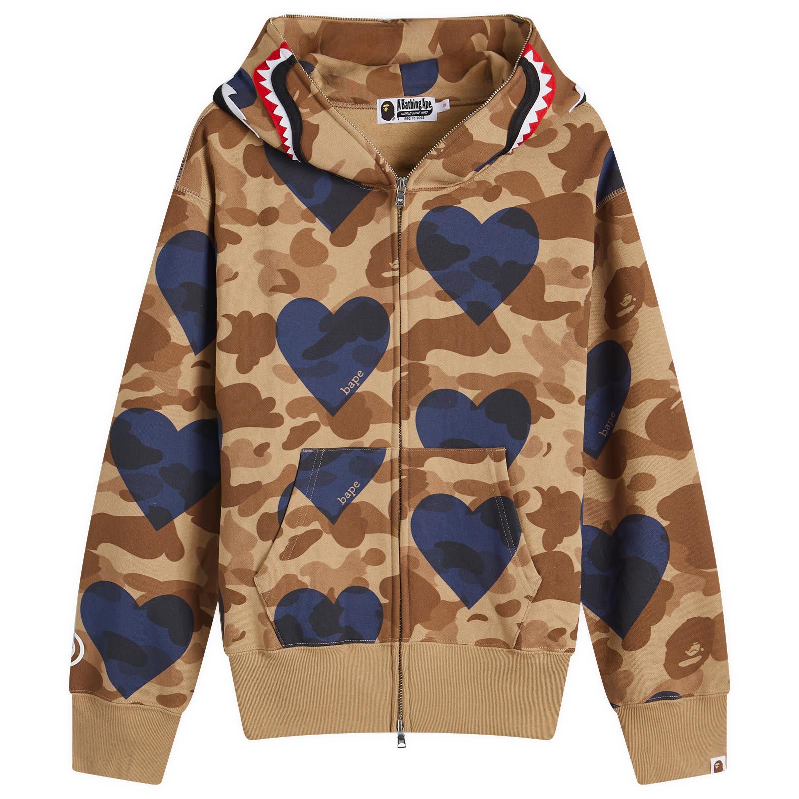 A Bathing Ape I Love Bape Shark Full Zip Hoodie in Blue Lyst UK