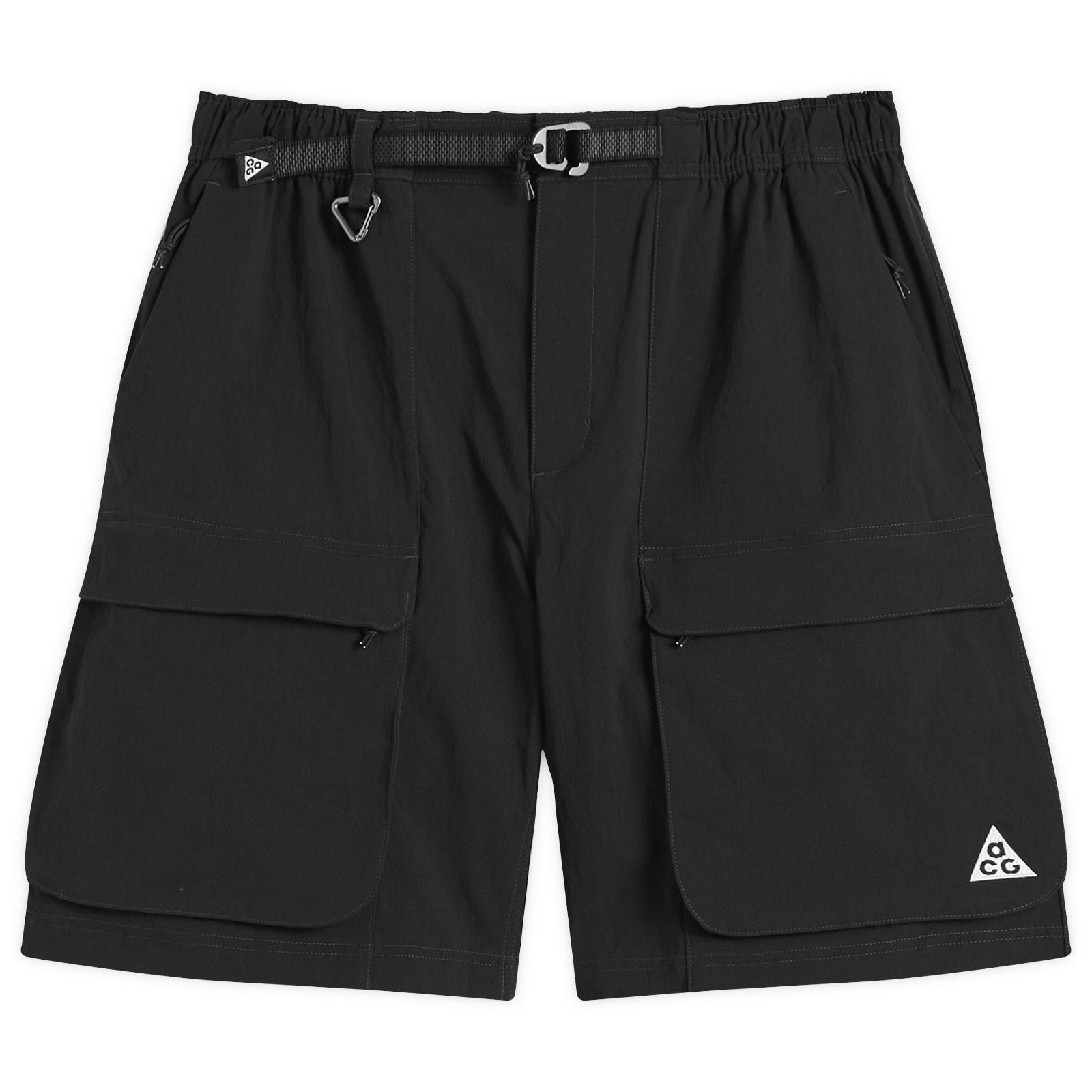 【SCENERITY】Nile Cargo Shorts Nike Tech Essentials Utility Shorts Mens Size- Small Black