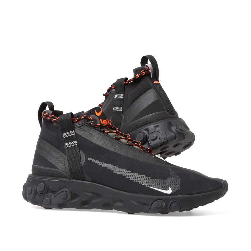 Nike Synthetic React Runner Mid Wr Ispa Shoes in Black/White 
