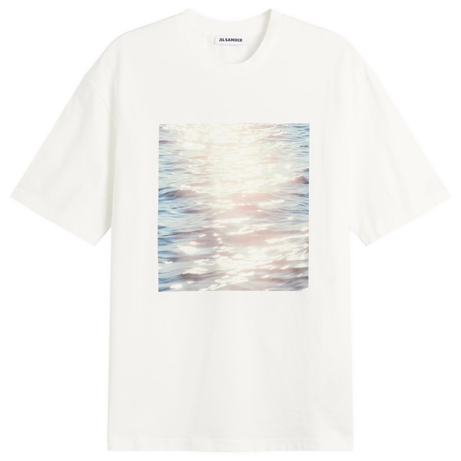JIL SANDER WANDERLUST Tシャツ Jil Sander Wanderlust T-Shirt With Photograph Print in White | Lyst