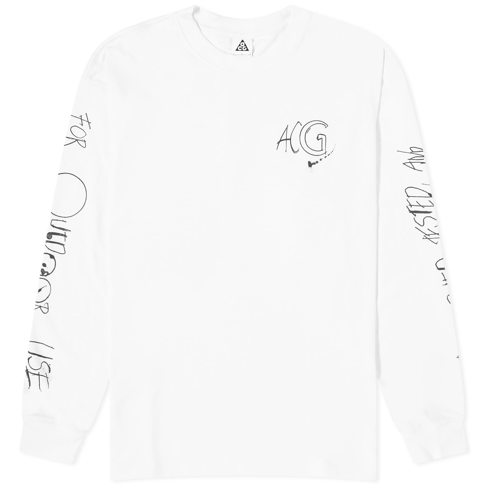 Nike Acg Long Sleeve T shirt in White for Men Lyst Canada