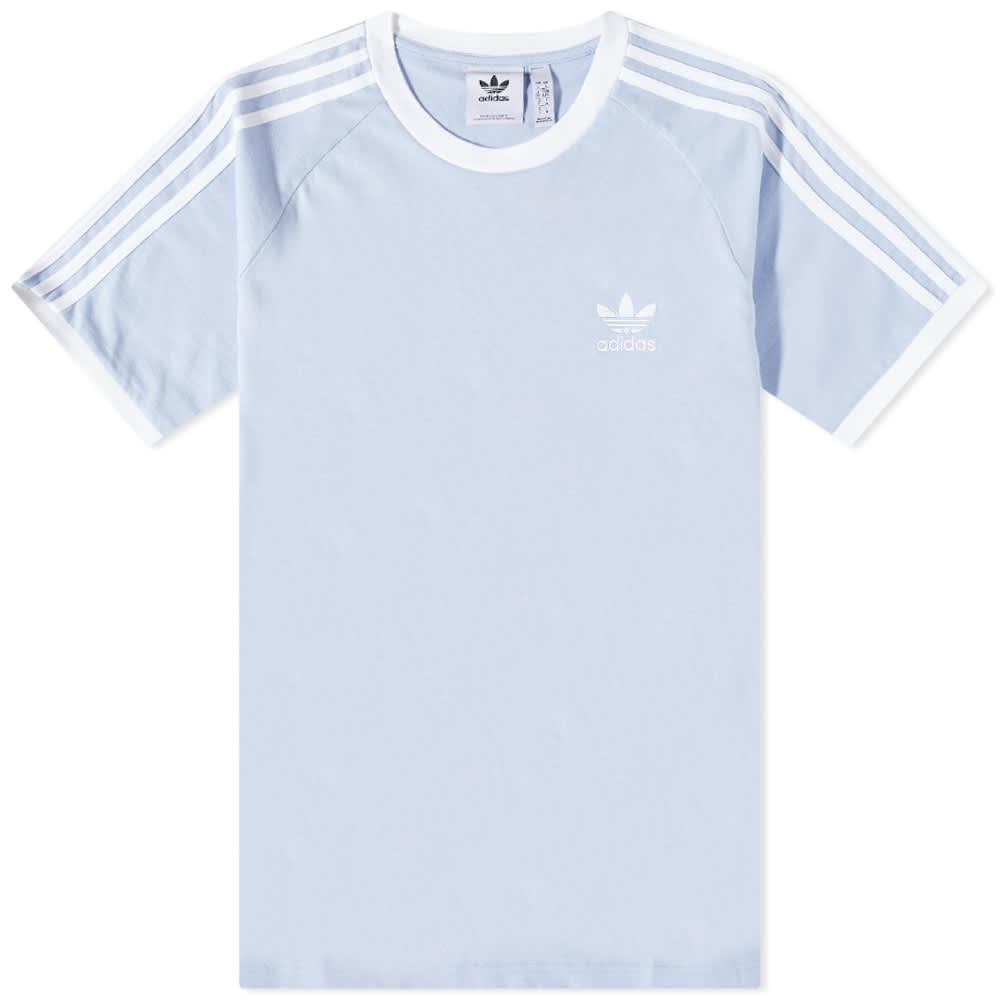 adidas 3-stripes T-shirt in Blue for Men | Lyst