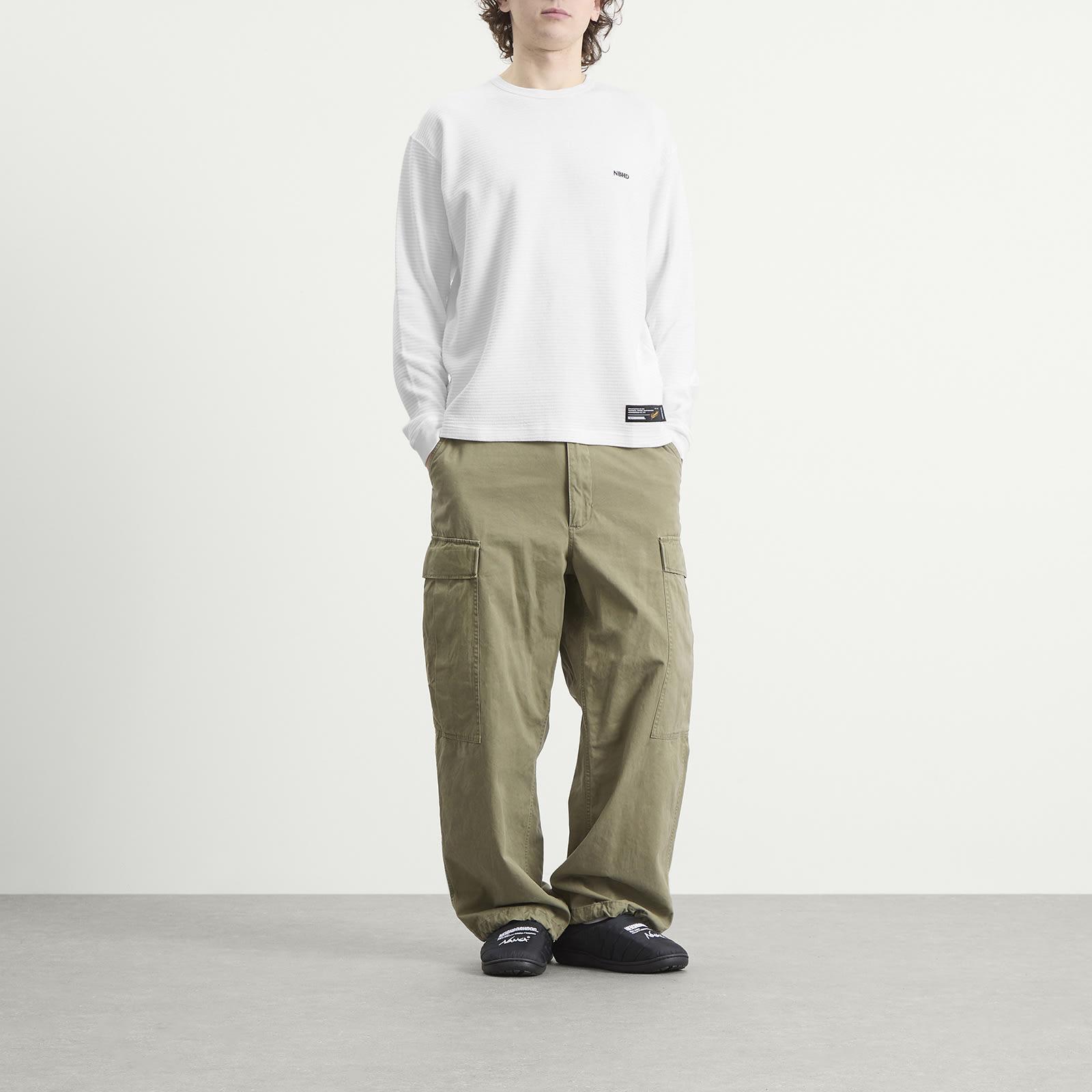 Neighborhood Waffle Crewneck in White for Men | Lyst
