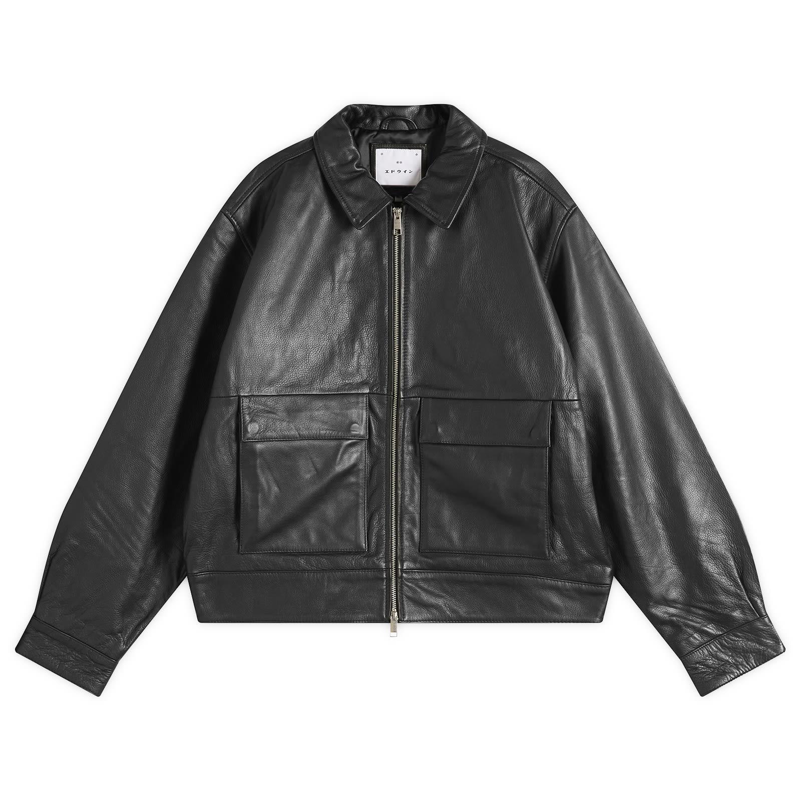 EDWIN レザージャケット DOGMA JACKET L 黒 オーバーサイズ Buy the Edwin Dogma Jacket @Union Clothing | Union Clothing