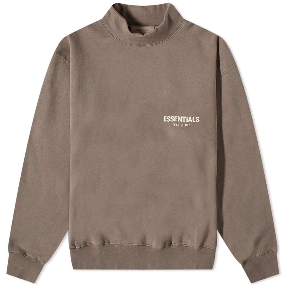 Fear Of God Logo Mock Neck Sweat in Brown for Men Lyst UK