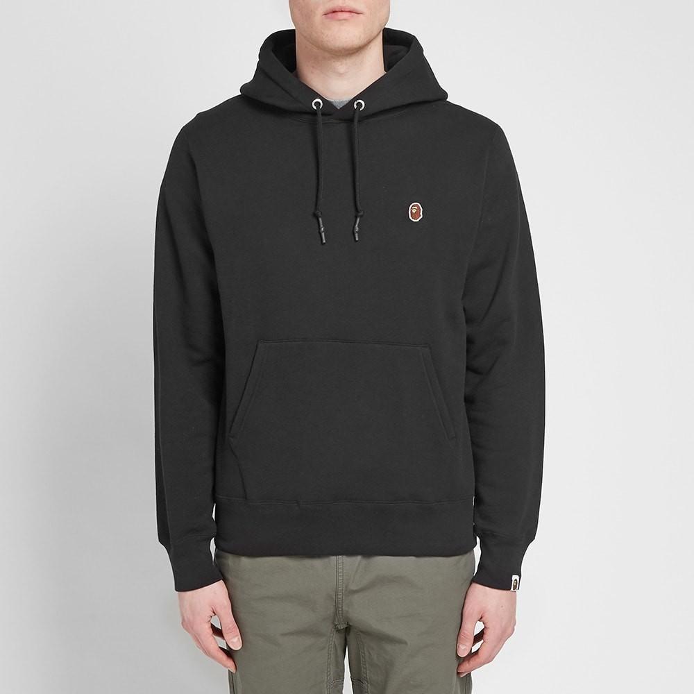 bape one point pullover hoodie