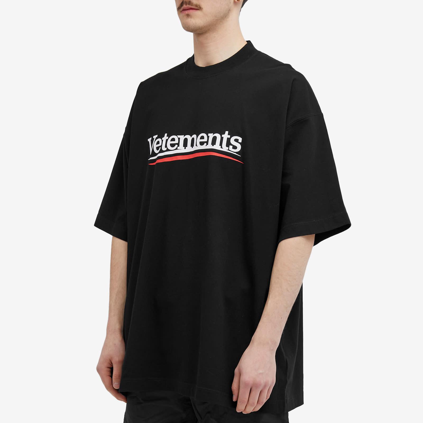 VETEMENTS◆CampaignロゴTシャツ Vetements Campaign Logo T-Shirt - Black - Women