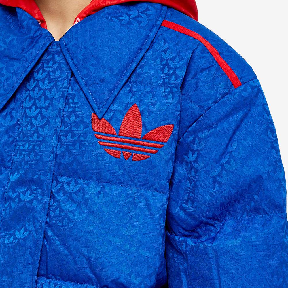 adidas Adicolor 70s Monogram Puffer Jacket in Blue | Lyst