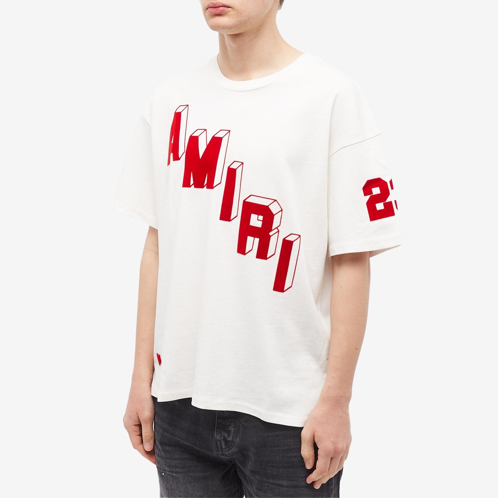 Amiri Men's Flocked Hockey Skater T-Shirt