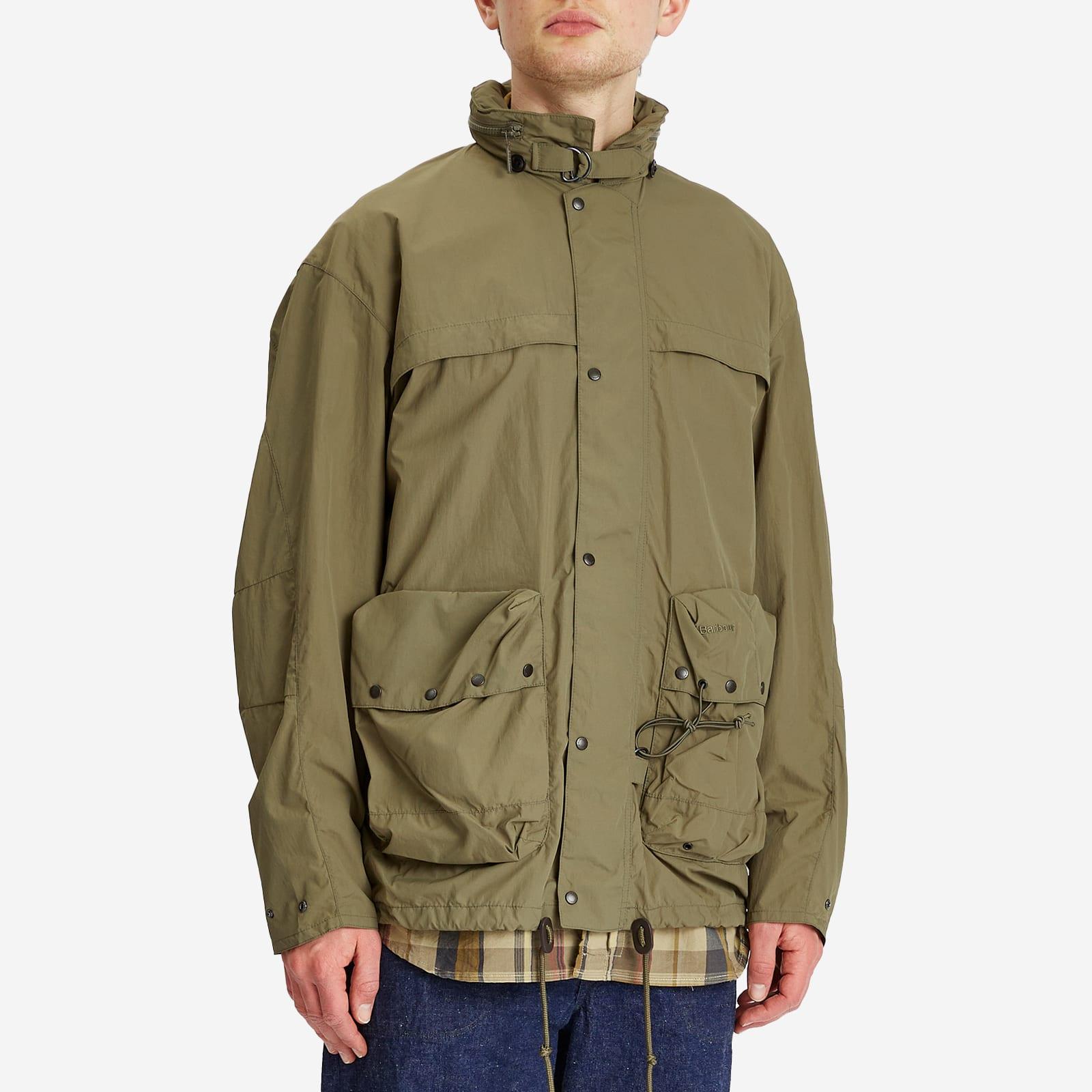 Barbour Heritage+ Modified Durham Showerproof Jacket in Green for 