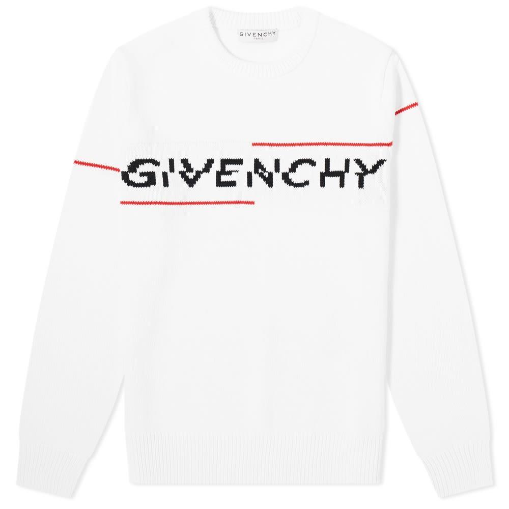 givenchy split logo sweater
