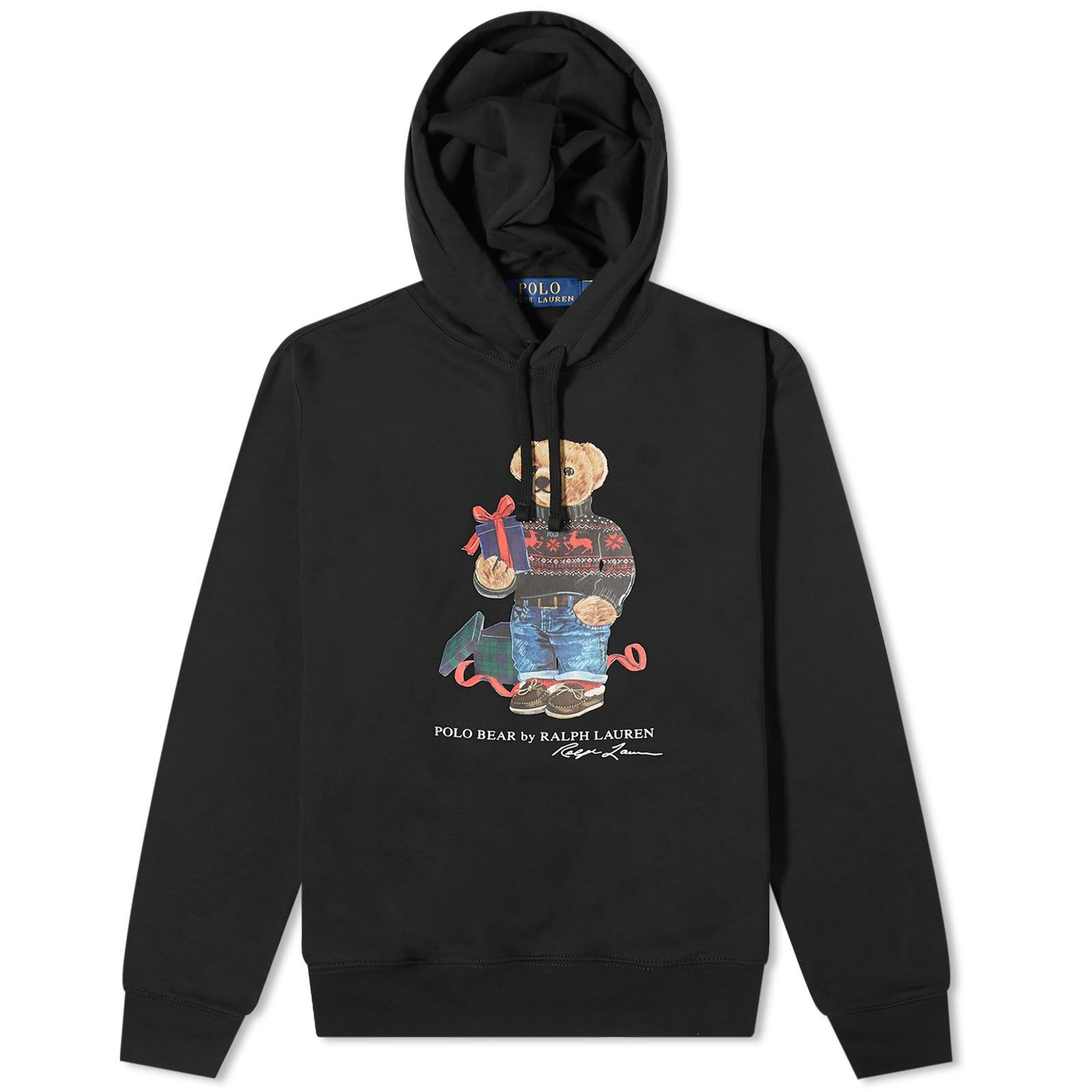 Polo Ralph Lauren Holiday Bear Hoodie in Black for Men Lyst UK