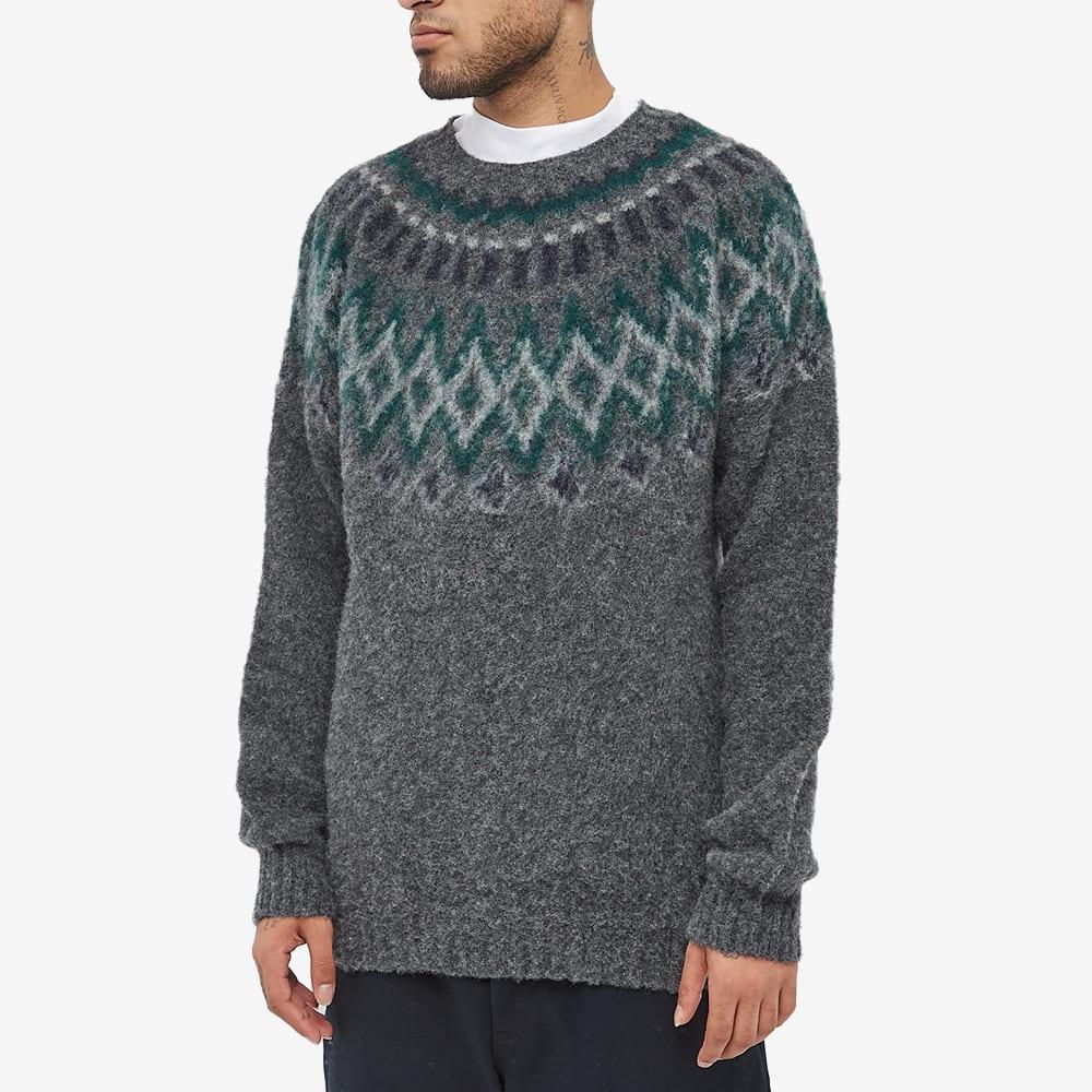 Howlin' Howlin' Future Fantasy Fair Isle Crew Knit in Gray for Men