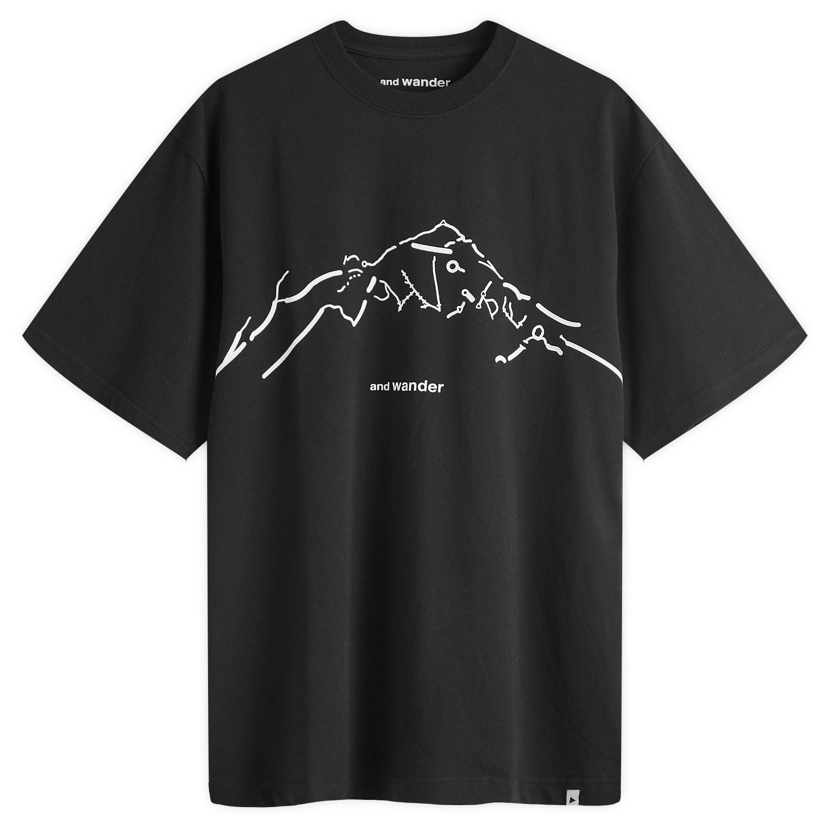 【美品】and wander map JQ dangaree shirt 3 美品】and wander map JQ dangaree shirt 3