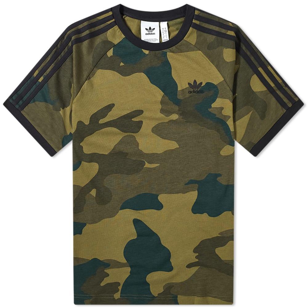 adidas Cotton Camo Cali Tee in Camouflage (Green) for Men | Lyst