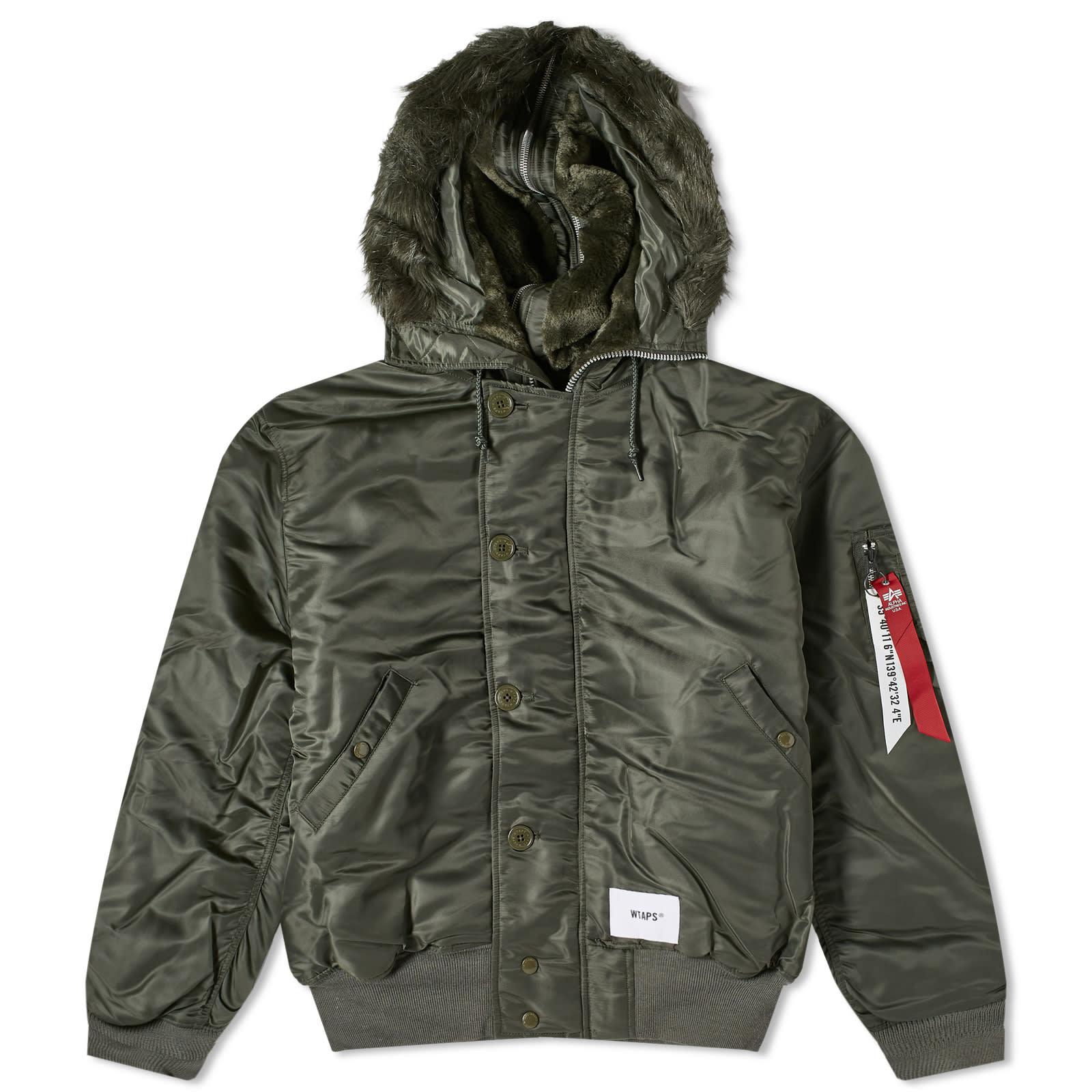 WTAPS X Alpha Industries N-3b Parka Jacket in Green for Men | Lyst