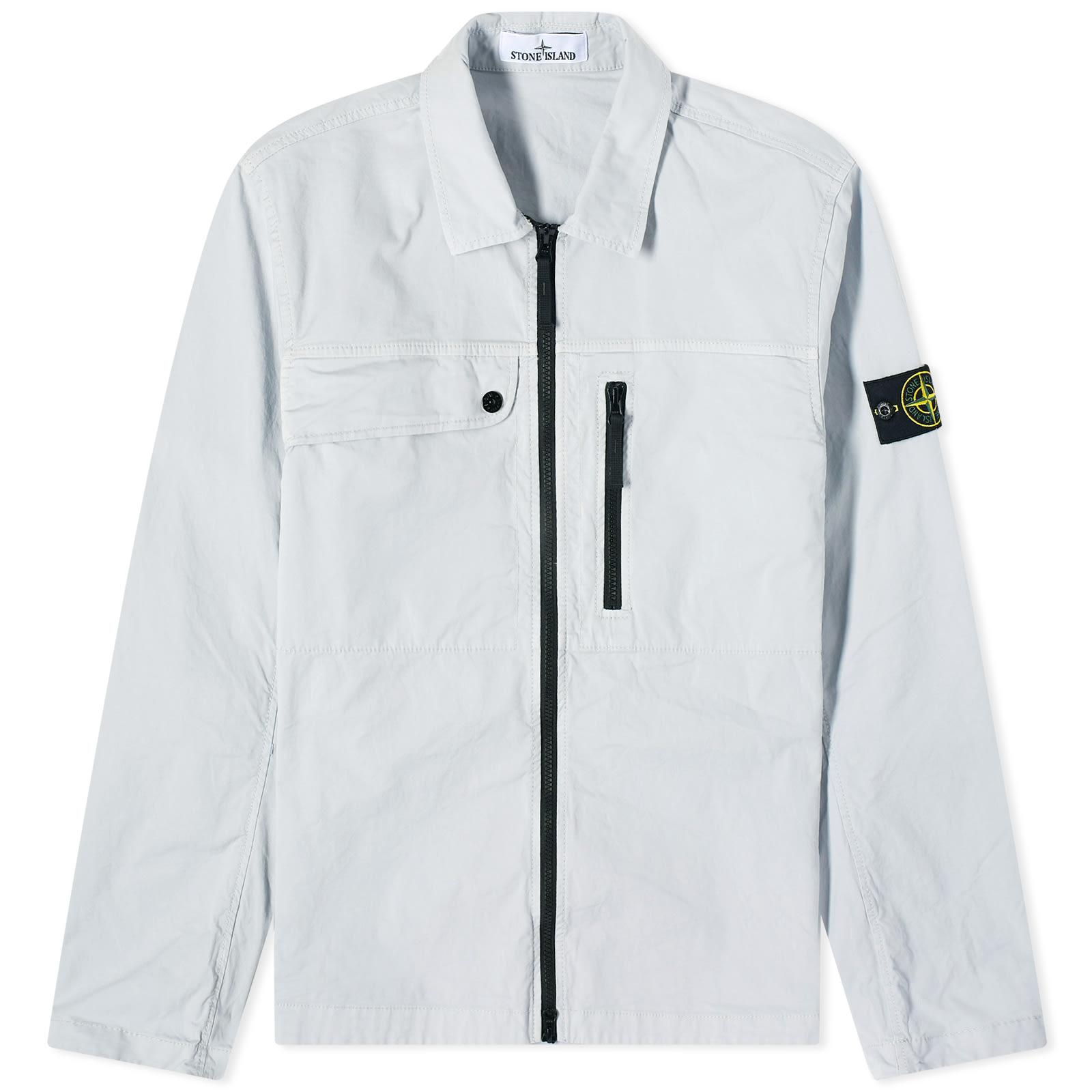 Stone island zip shirt clearance jacket