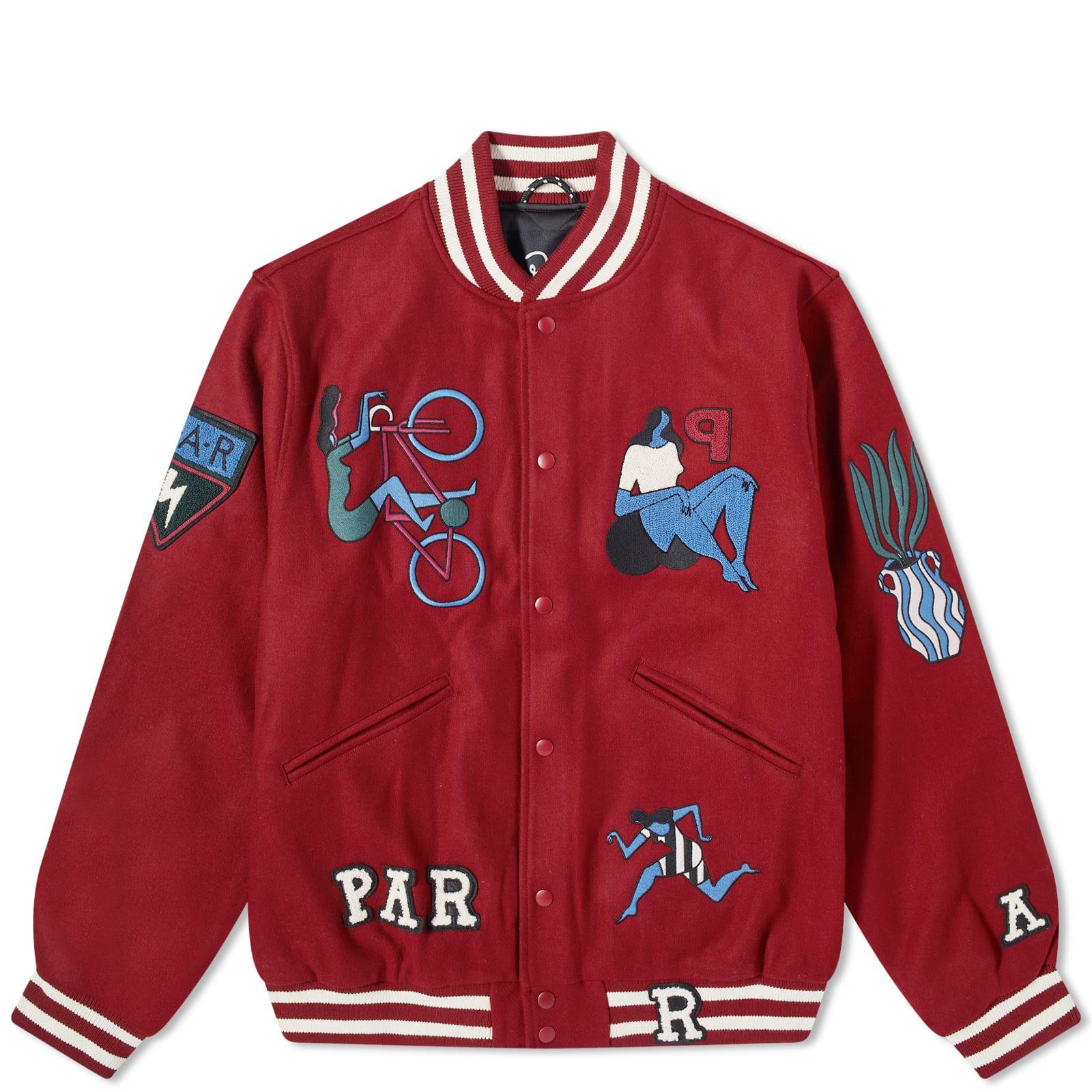 by Parra Run Sit Bike Varsity Jacket in Red for Men Lyst Canada