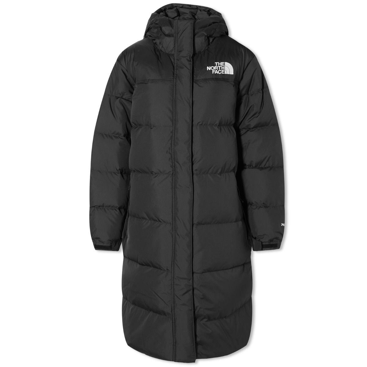 The North Face Nuptse Long Puffer Parka Jacket in Black | Lyst UK