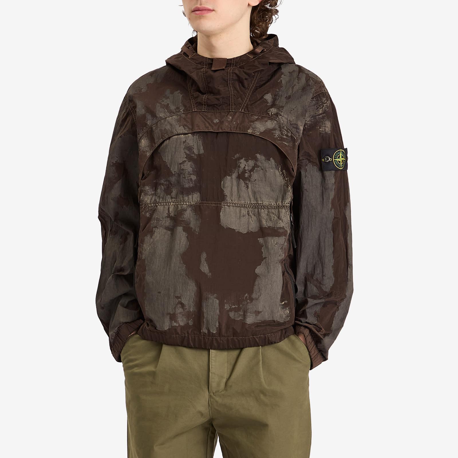 Stone Island Nylon Metal Econyl Camo Printed Smock in Black for