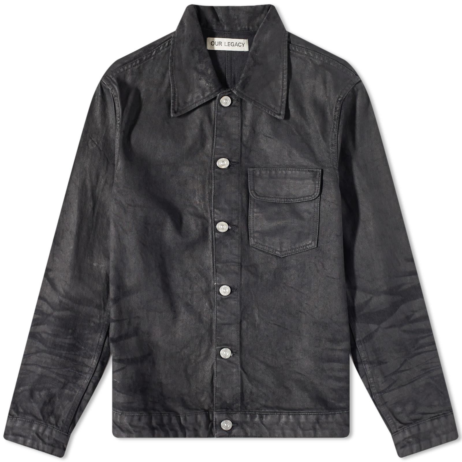 Our Legacy Rebirth Waxed Denim Jacket in Black for Men | Lyst