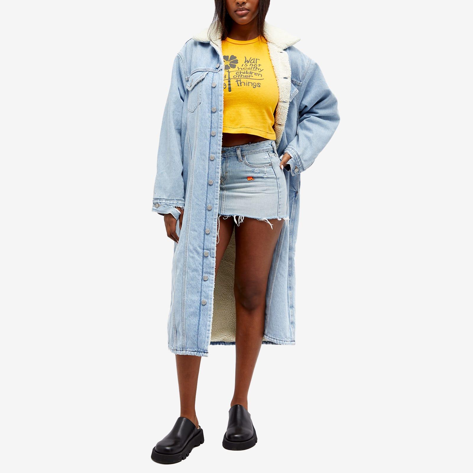 ERL X Levis Sherpa Duster Jacket in Blue Lyst