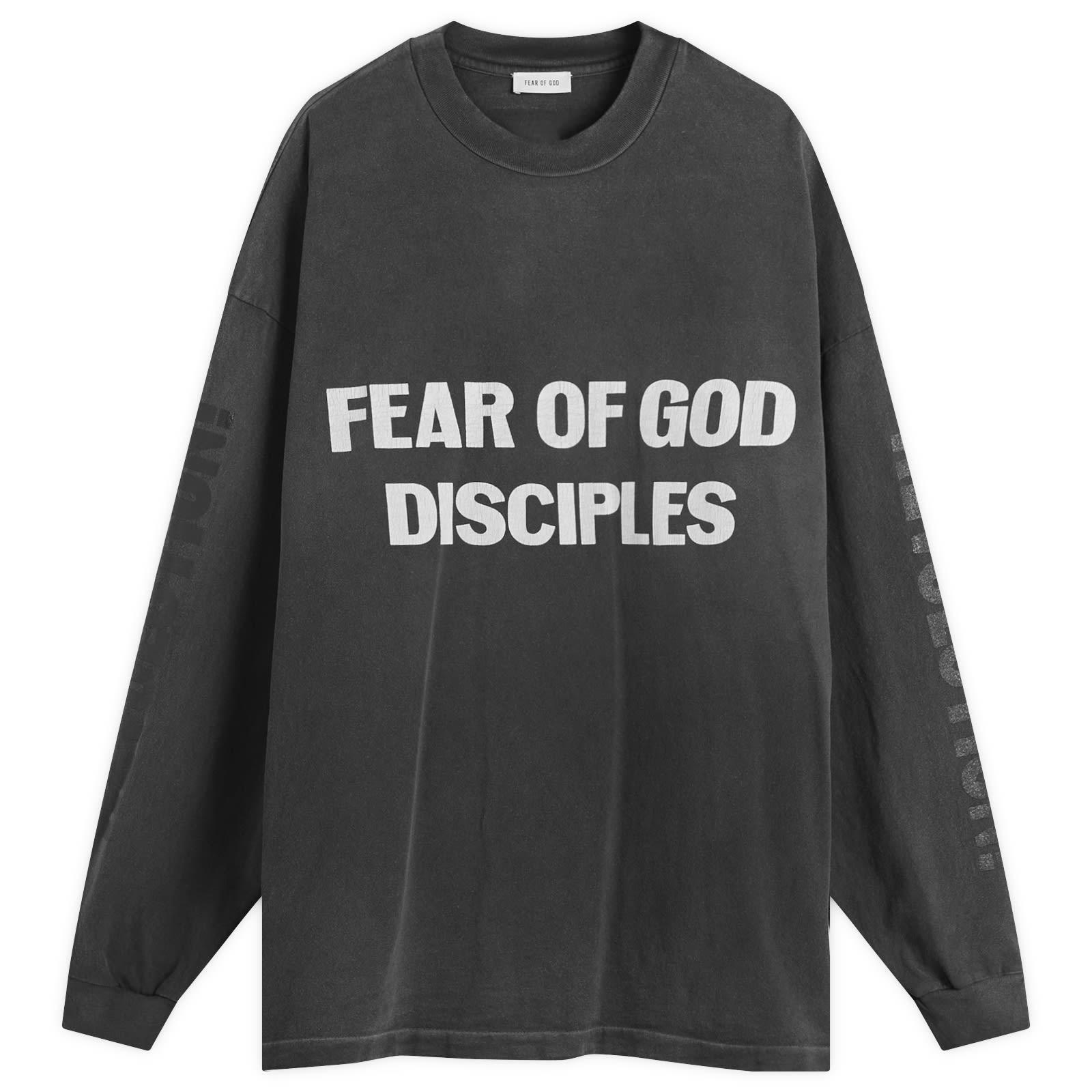 トップス FEAR OF GOD 8th long sleeve Fear of God Essentials Black Heavy Long Sleeve T-Shirt