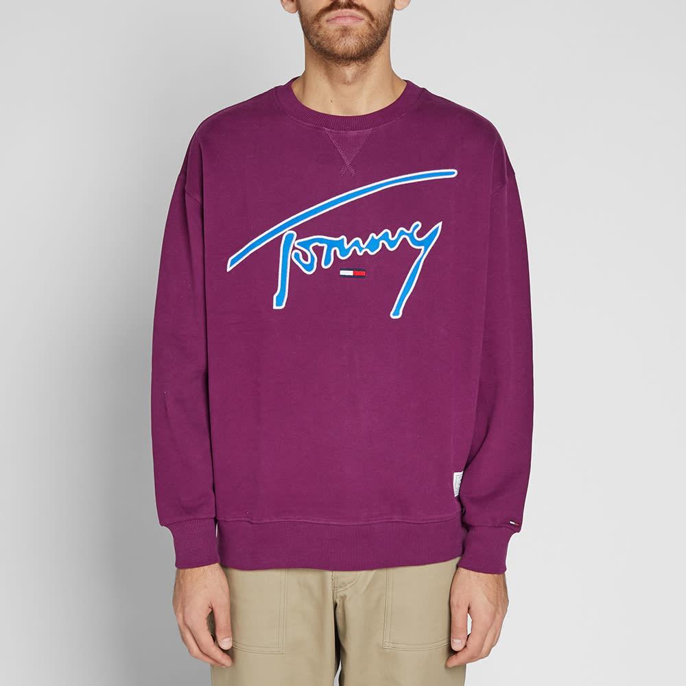 tommy jeans sweatshirt purple