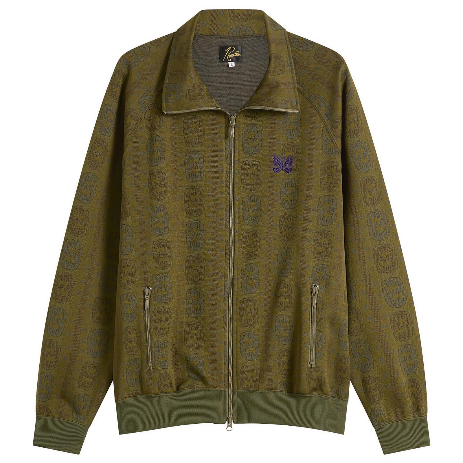 Needles Poly Jacquard Track Jacket in Green for Men | Lyst