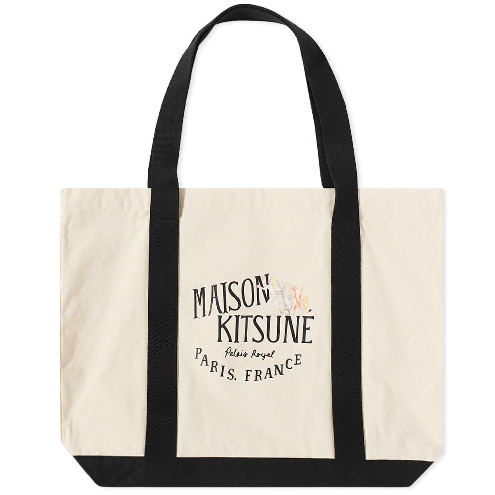 Maison Kitsuné X Olympia Le Tan Palais Royal Classic Tote in Black for Men  | Lyst