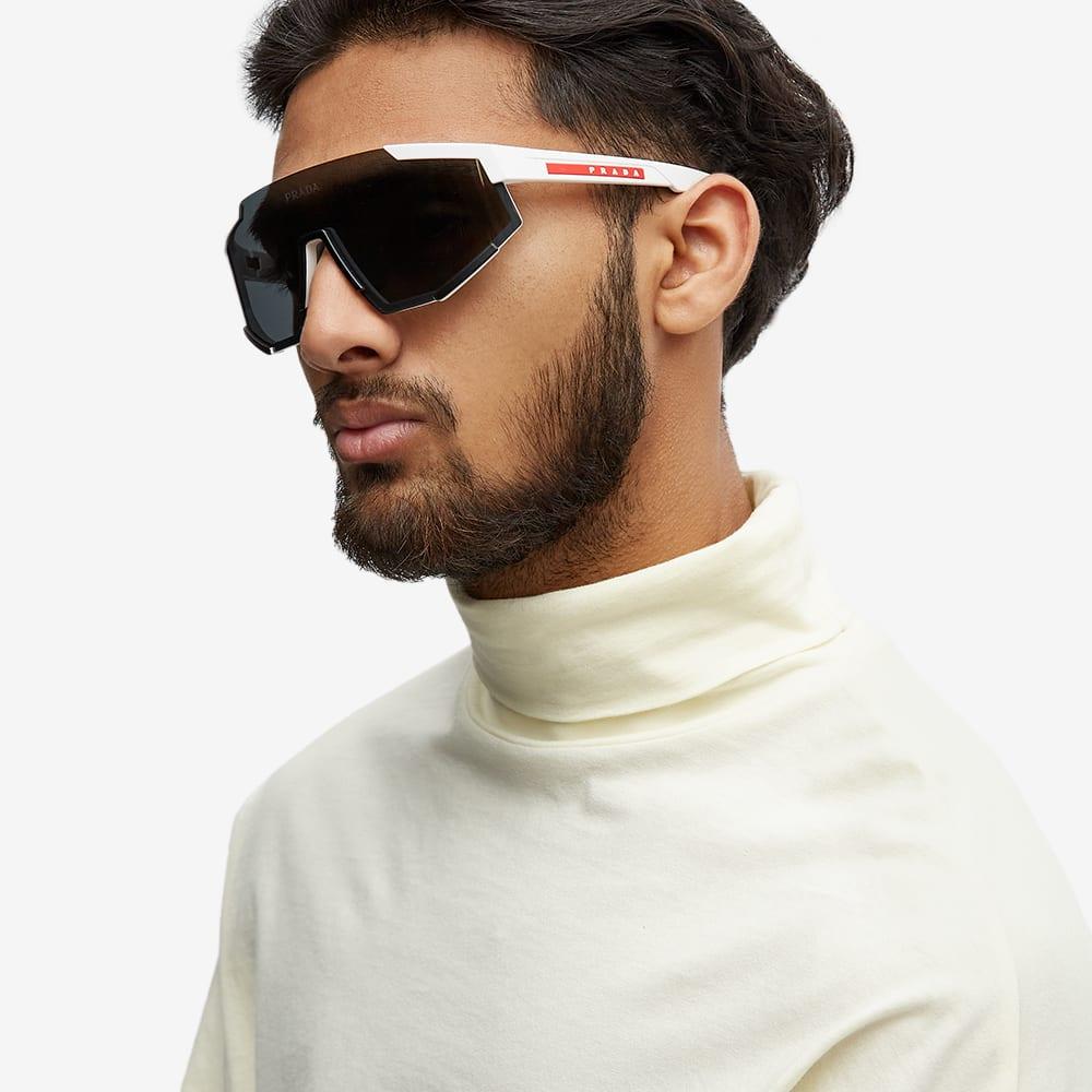 Prada Prada Linea Rossa Impavid Sunglasses for Men | Lyst UK