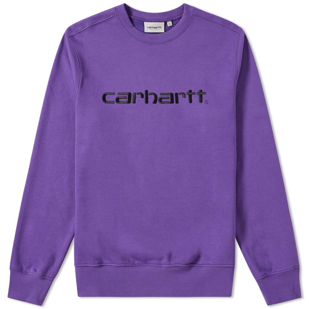 Carhartt WIP Mens Carhartt Crew Sweatshirt Purple for Men | Lyst Canada