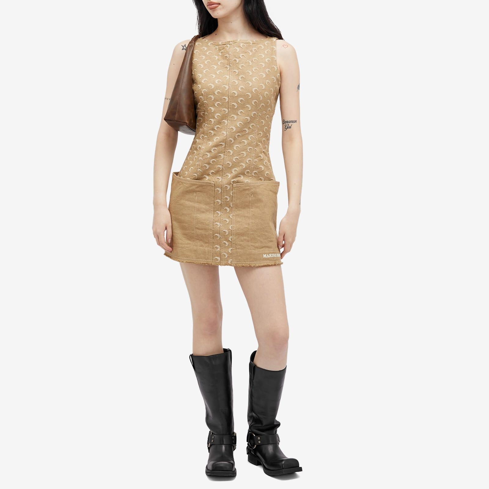 mesh high neck dress Cameo High Neck Flocked Mesh Insert Midi Dress