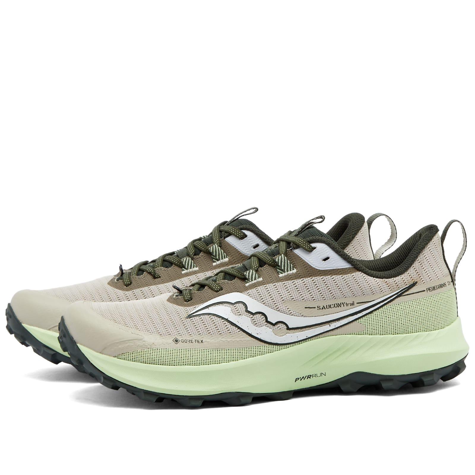 Saucony Peregrine 13 Gtx Sneakers in Green for Men | Lyst
