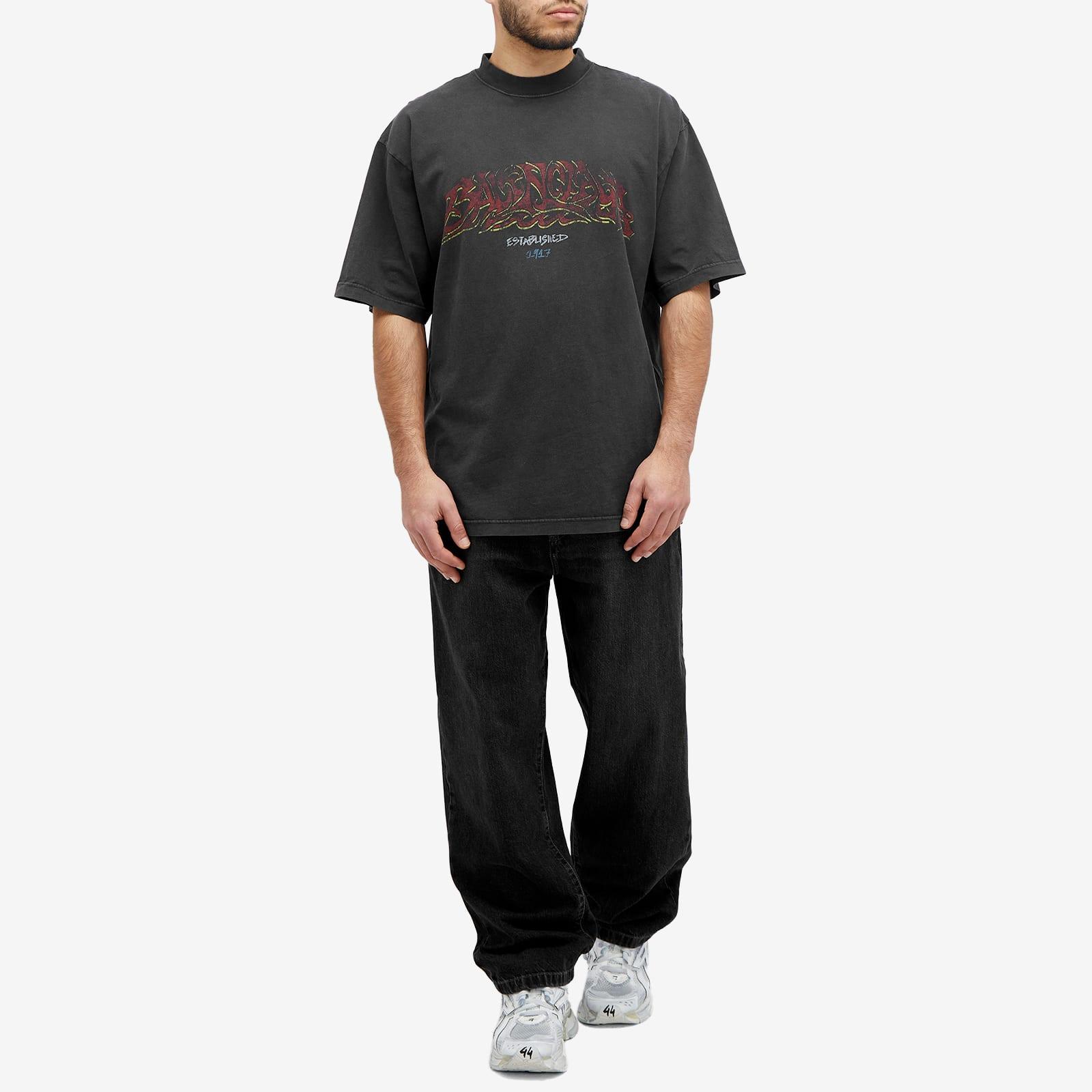 Balenciaga Offshore Vintage T-Shirt in Grey for Men | Lyst UK