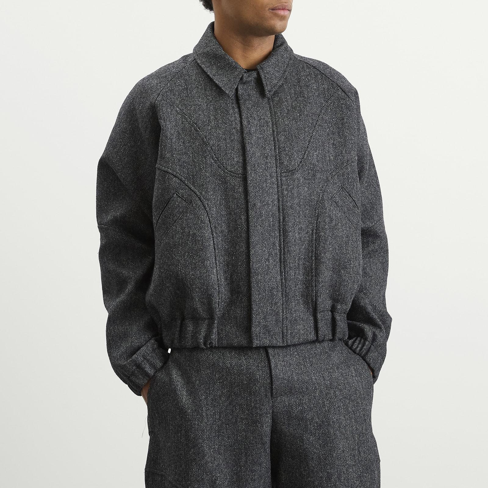 SAGE NATION Wool Jiji Jacket in Gray for Men | Lyst