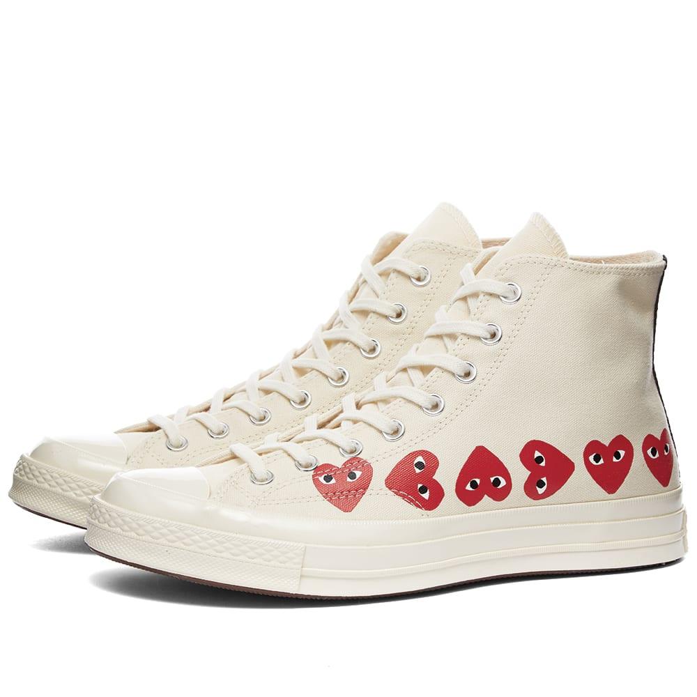 converse play heart shoes