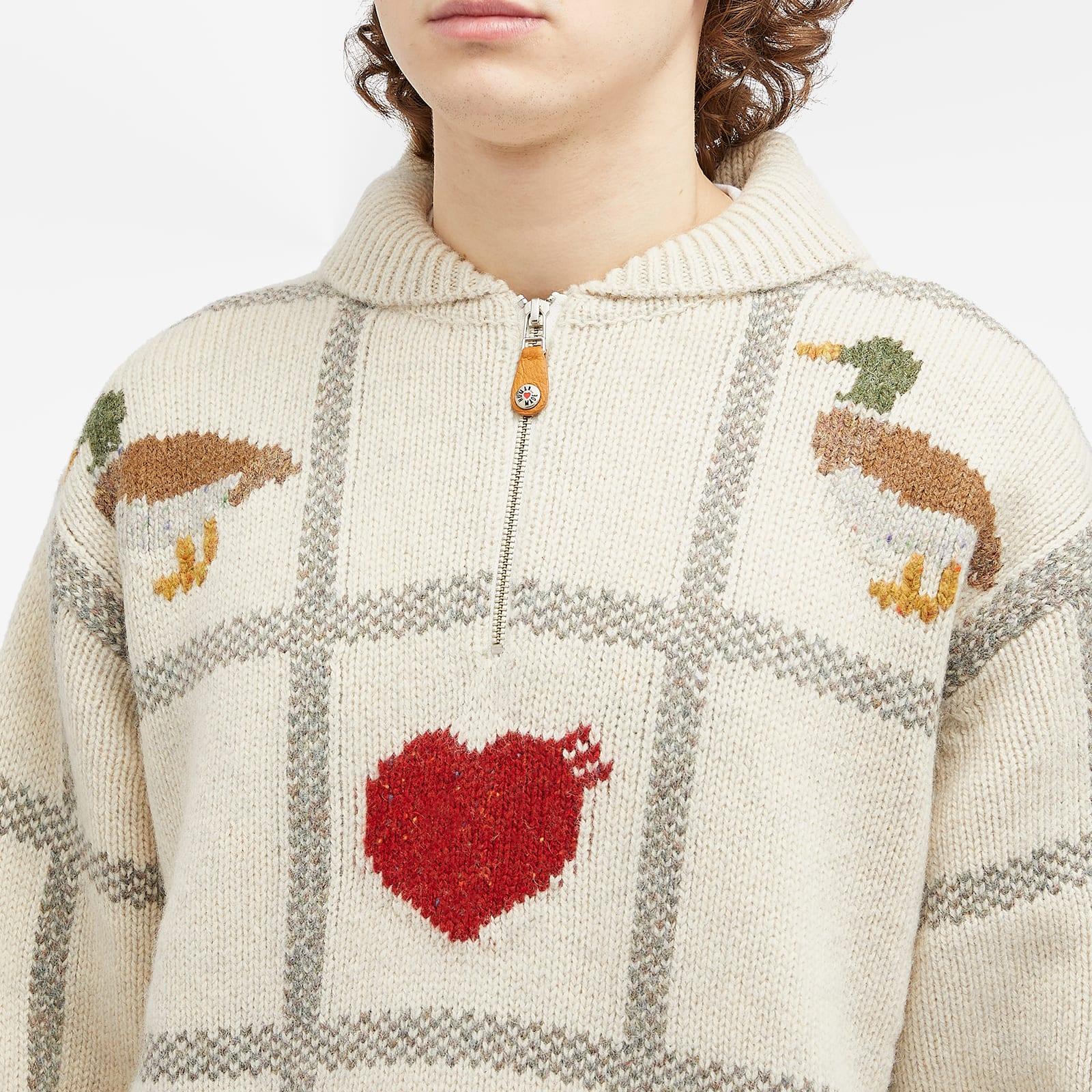 Human Made Animal Half-Zip Knit Sweater in White for Men | Lyst Human Made Animal Half-Zip Knit Sweater in White for Men | Lyst