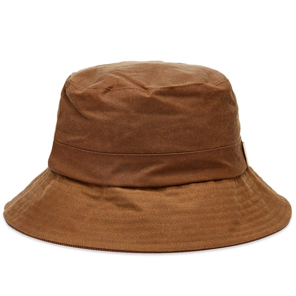 Barbour X Alexa Chung Ghillie Wax Bucket Hat in Brown | Lyst