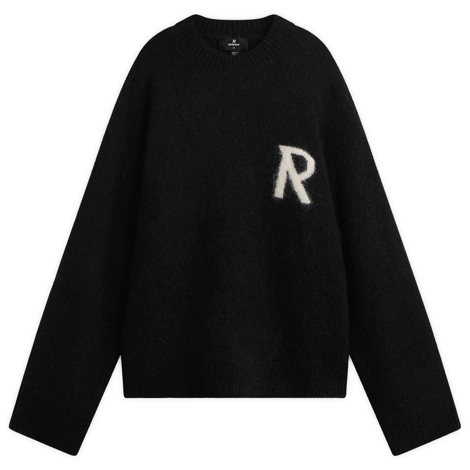 Represent Logo Knit Jumper in Black for Men | Lyst