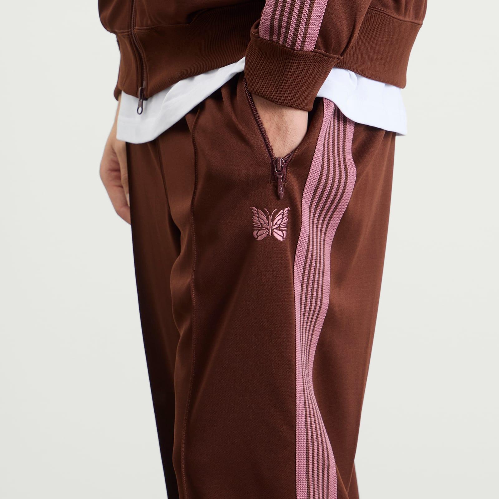 Needles Poly Smooth Track Pants in Brown for Men | Lyst