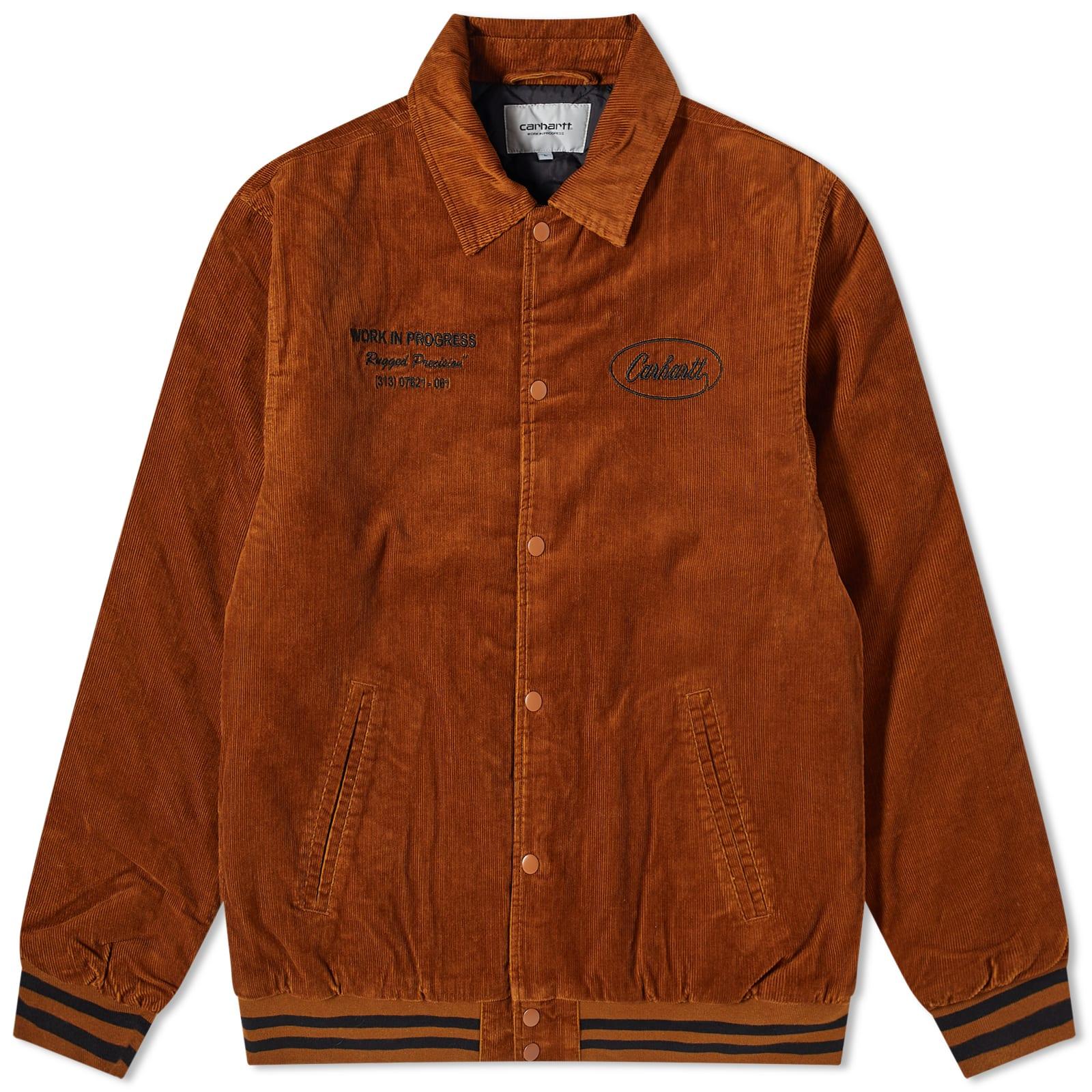 Carhartt WIP rugged Letterman Jacket in Brown for Men | Lyst