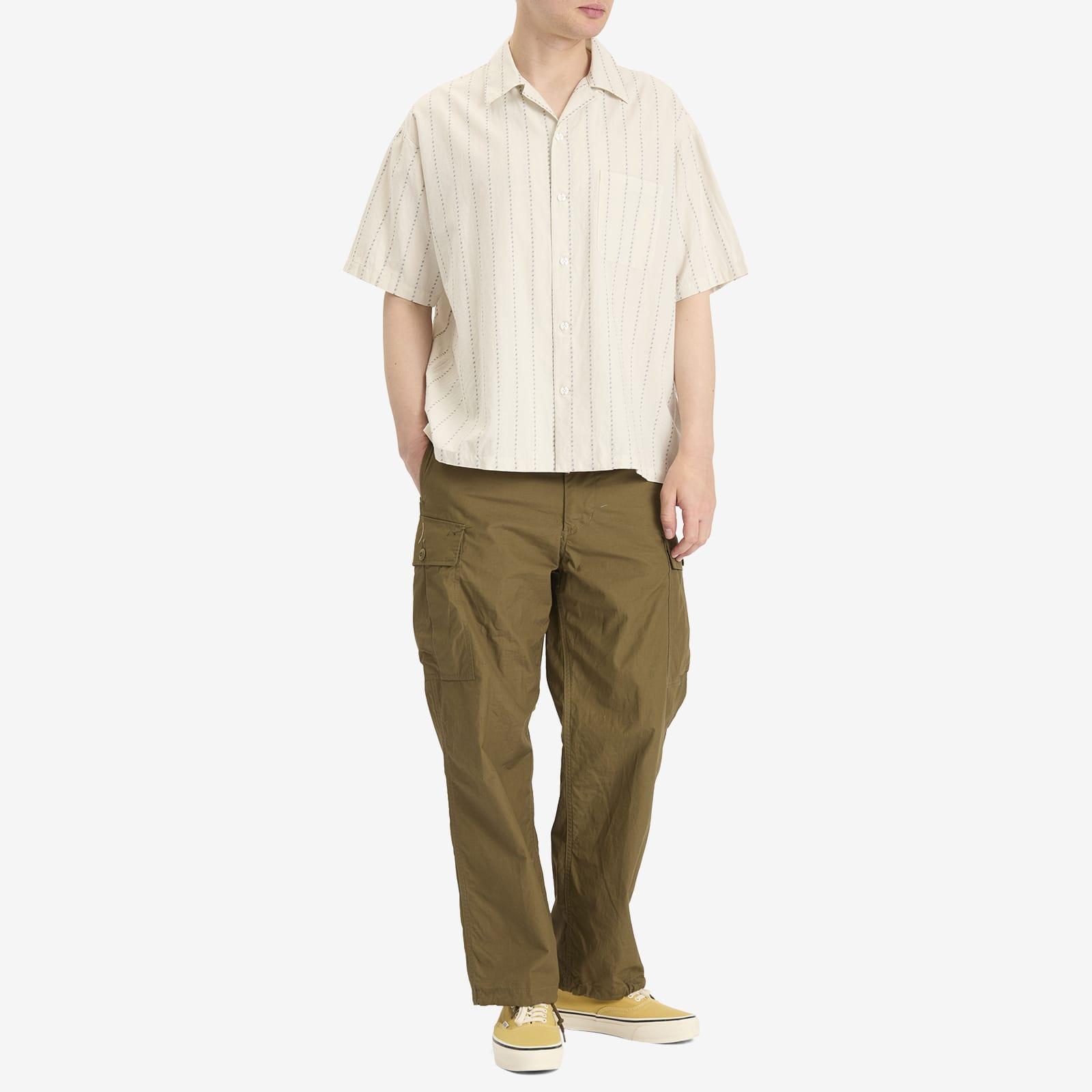 Neighborhood Dobby Stripe Hawaiian Shirt in Natural for Men