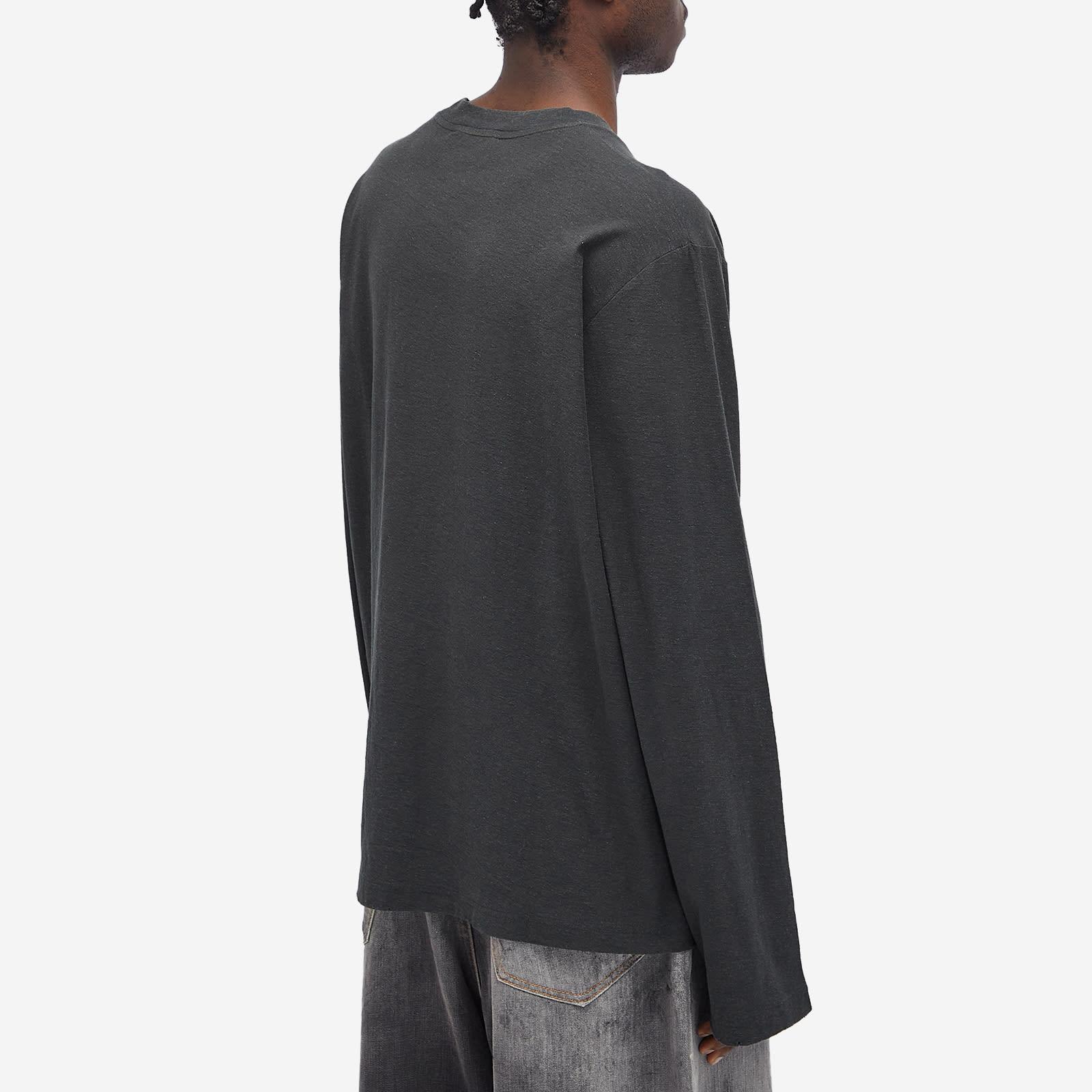 Acne Studios Edden 1996 Logo Long Sleeve T-Shirt in Black Acne Studios Edden 1996 Logo Long Sleeve T-Shirt in Black