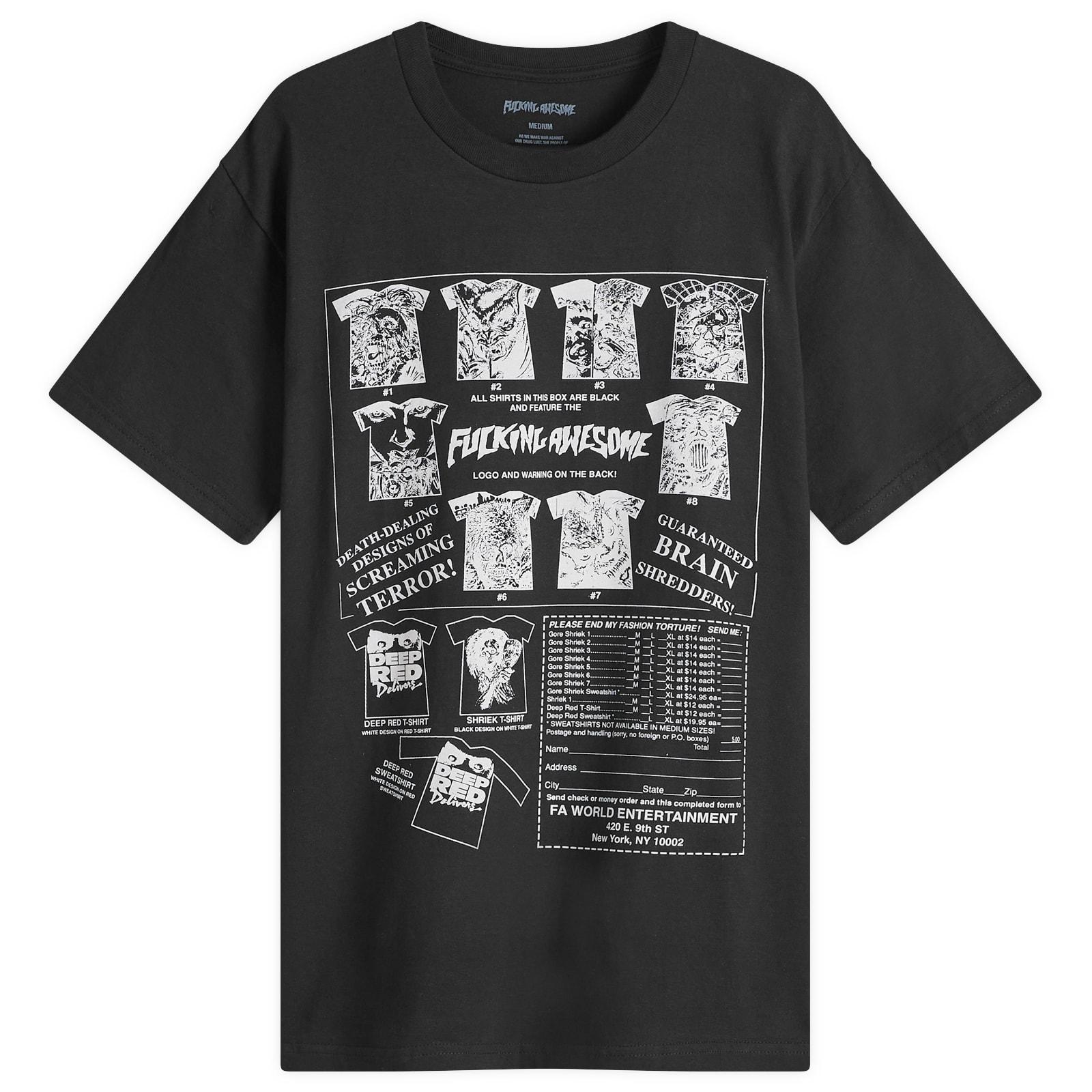 【FUCKING AWESOME】 SK8 FUCKS SHORT SLEEVE TEE BLACK Fucking Awesome SK8 Fucks Short Sleeve Tee Black | BSTN Store